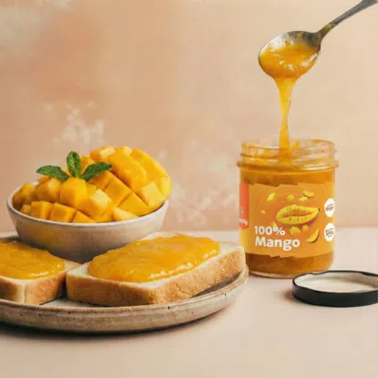 100 % Mango ohne zugesetzten Zucker mit extra Fruchtstücken