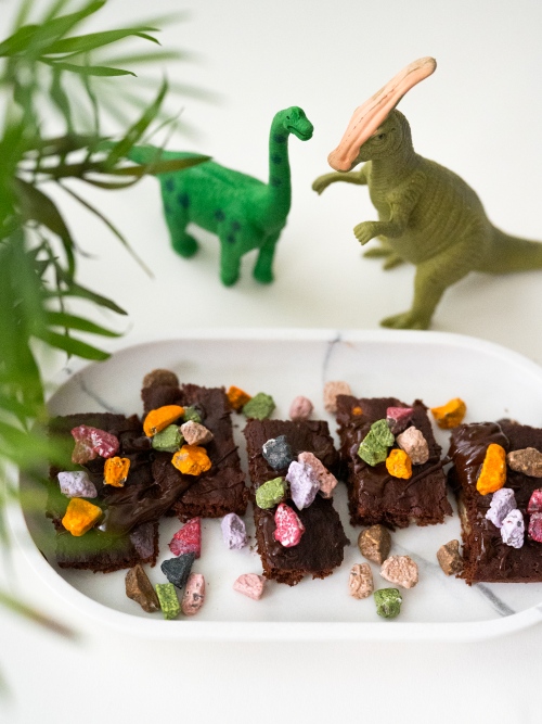 Brownies mit Schokosteinen Grizly