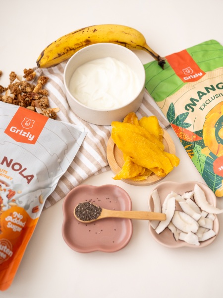 Zutaten für Mango Smoothie Bowl
