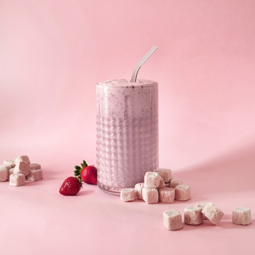 Smoothie LYO Kokoswürfel Erdbeere Grizly