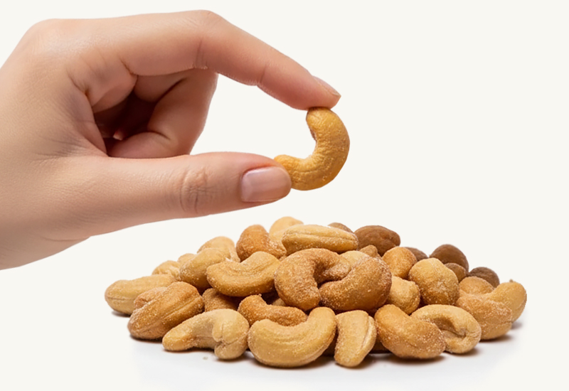 Geröstete gesalzene Cashewkerne