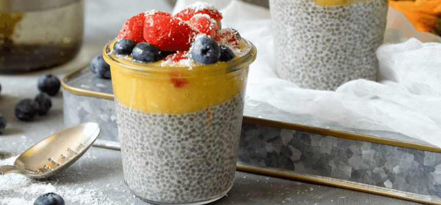 Chia-Pudding - Silvester-Snacks mit Grizly