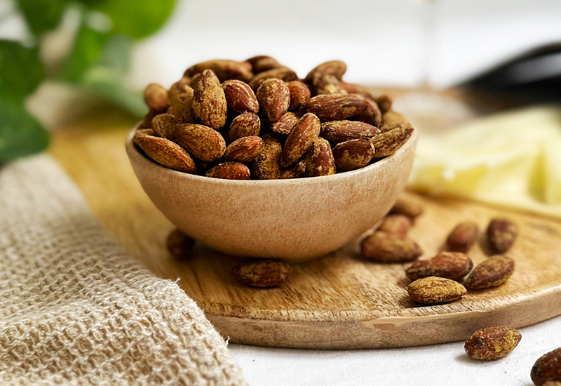 GRIZLY Geröstete gesalzene Mandeln mit Senfgeschmack