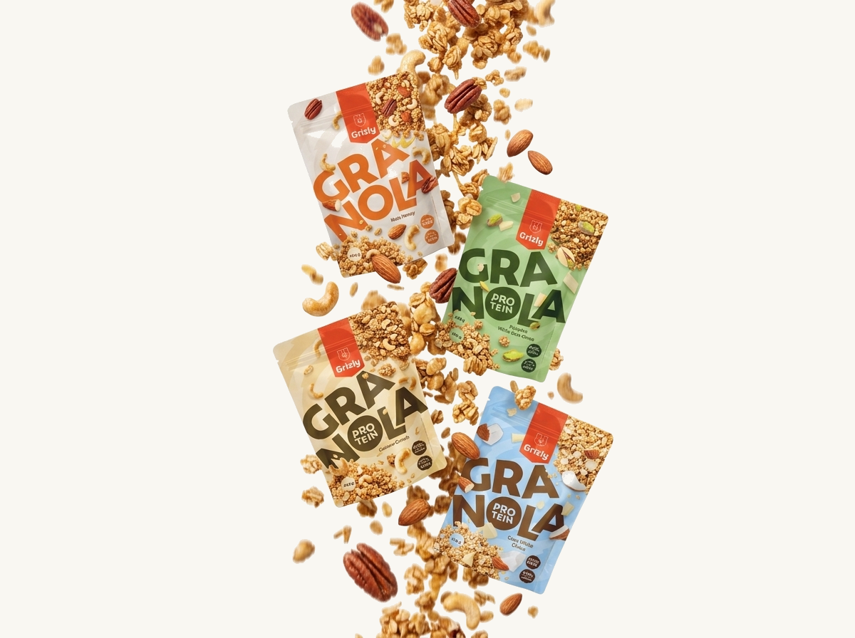 Fallendes Nuss-Granola