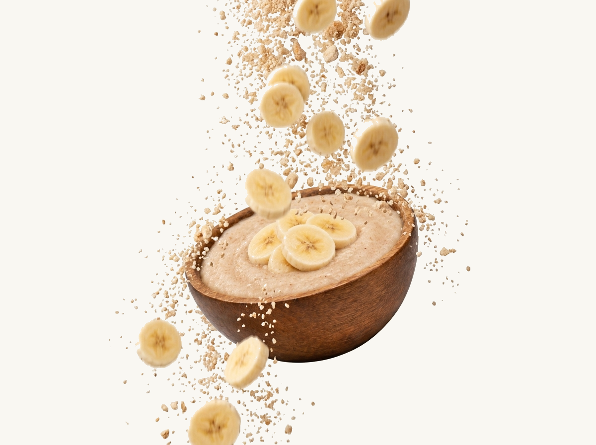 Grießbrei mit Banane