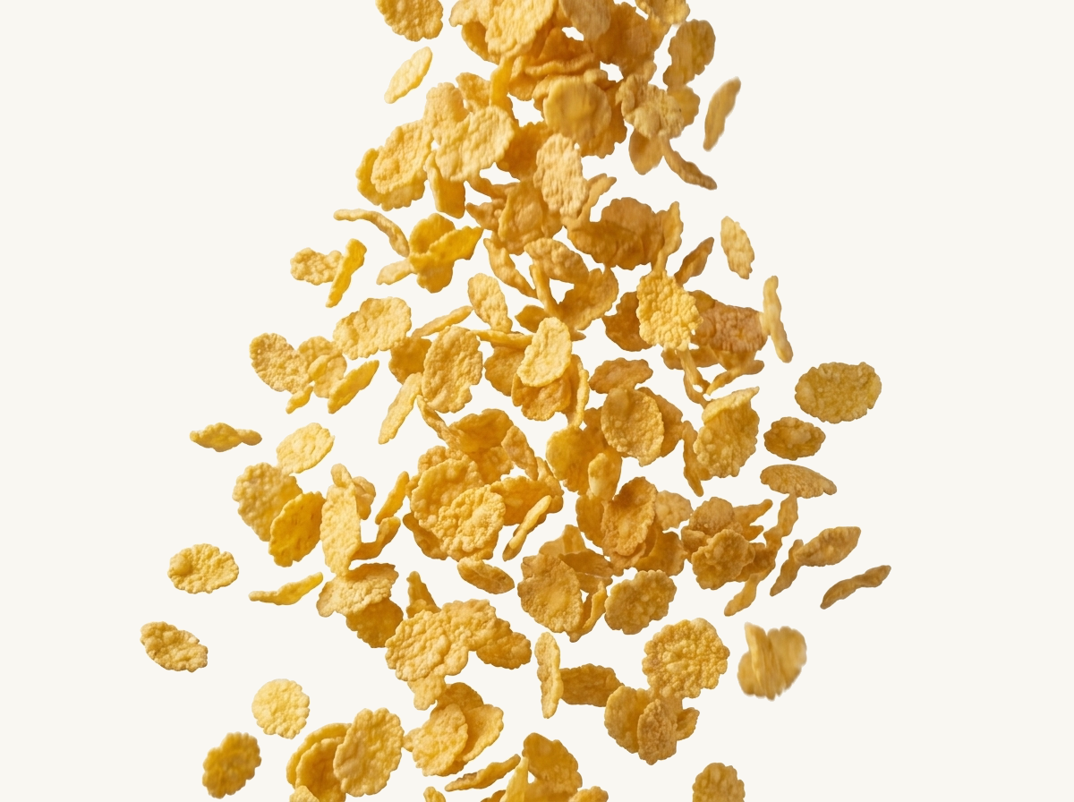 fallende Cornflakes