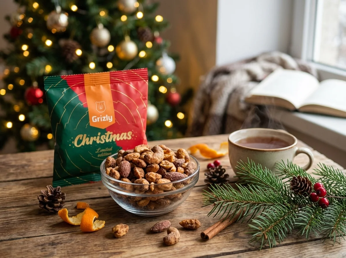 Weihnachtsnüsse in der Schüssel