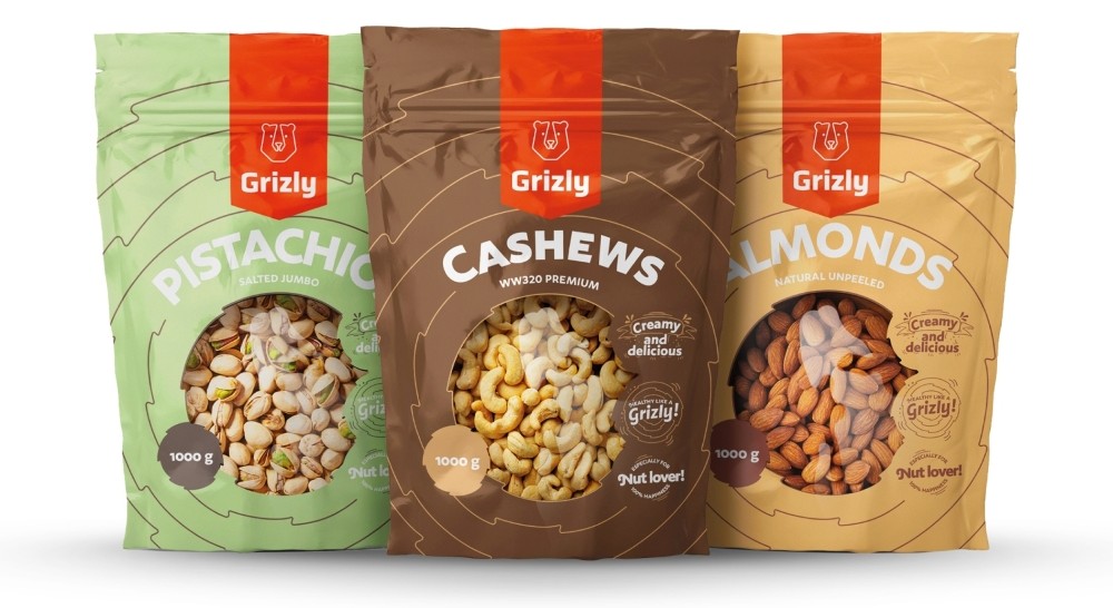 Nusse Grizly mandeln, cashews