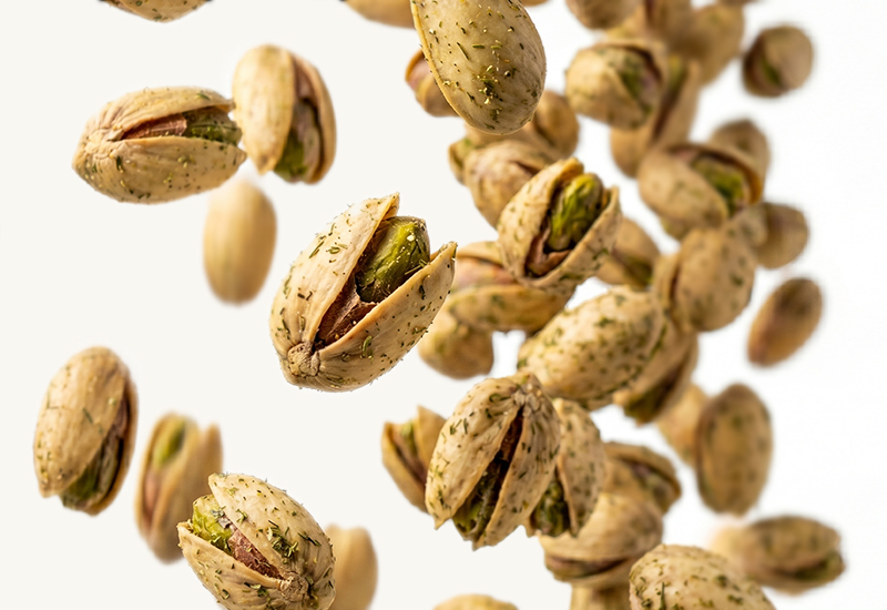 Pistazien mit Dill und eingelegten Gurken