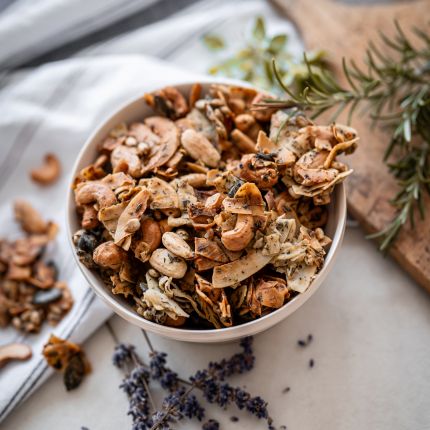 Salties, gebackene herzhafte Granola Grizly
