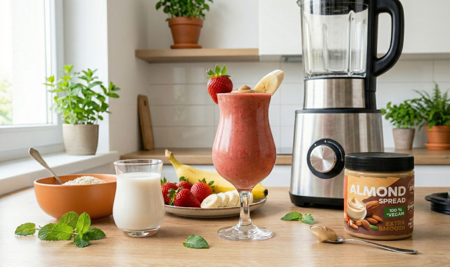 Rezept für Erdbeer-Bananen-Smoothie Grizly
