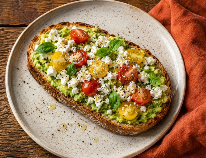 Avocadobrot mit Käse