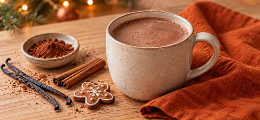 Heißer Kakao selber machen: Mit Vanille und Lebkuchengewürz