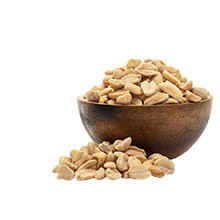 Ungesalzene Erdnüsse