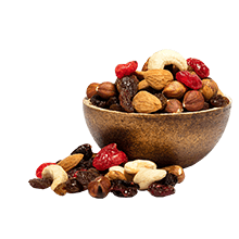 Süße Nussmischungen