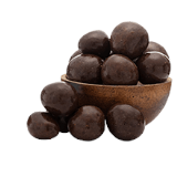 Gefriergetrocknete schokolierte Früchte