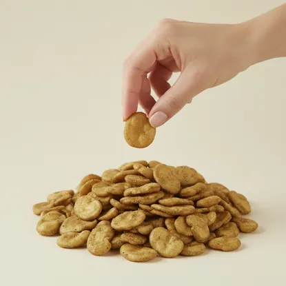 Bohnenchips Pfeffer & Zitrone