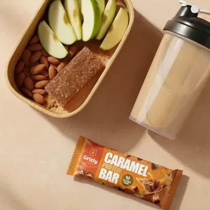 Caramel protein bar
