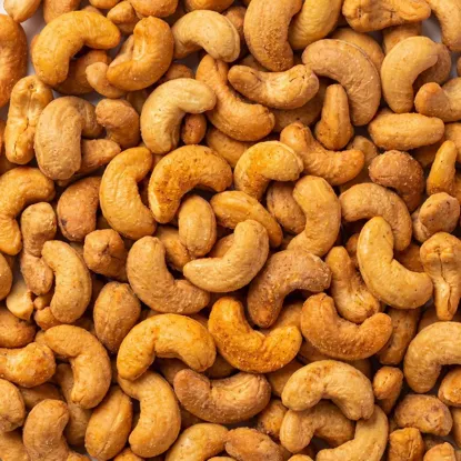 Cashewkerne geröstet, gesalzen und pikant