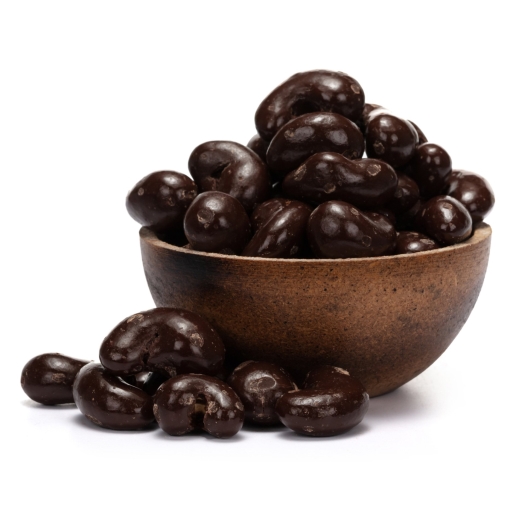 Cashewkerne in 53% Zartbitterschokolade