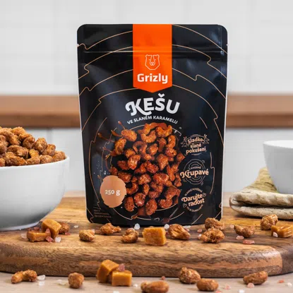 Cashewkerne in Salzkaramell