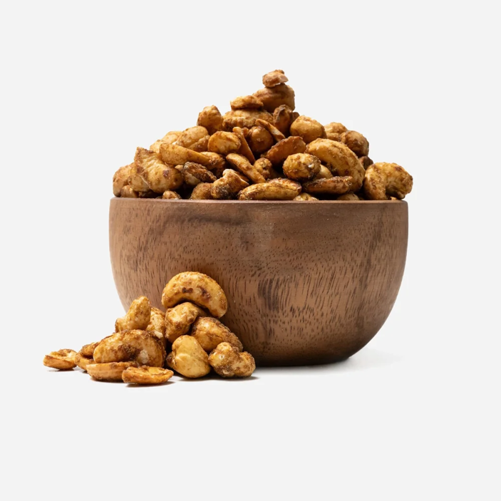Cashewkerne mit Käse und Zwiebel, geröstet