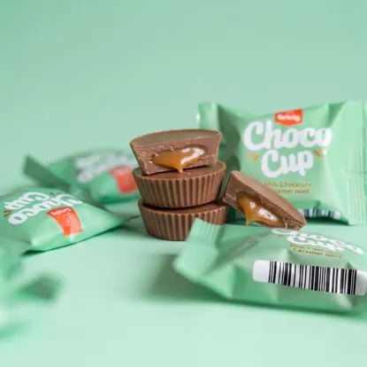 Choco Cup Milk Chocolate Caramel & Mint