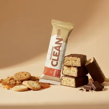 CLEAN Protein bar Caramel Biscuit 8 x 55 g