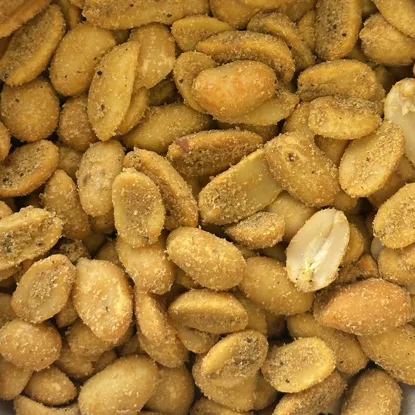 Erdnüsse geröstet mit Chili und Senf