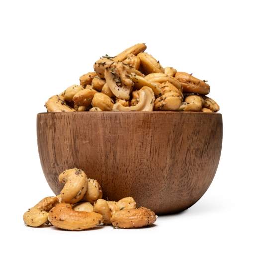 Frittierte Cashews mit Kräutern