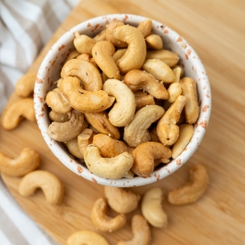 Frittierte gesalzene Cashews