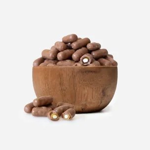 Fruchtgummistangen in Milchschokolade