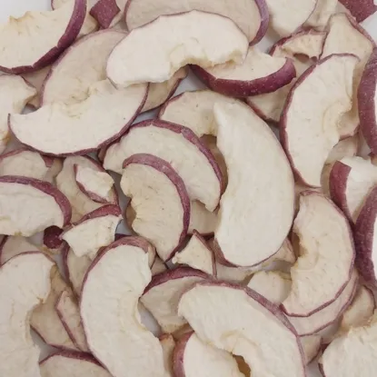 Gefriergetrocknete Apfelscheiben