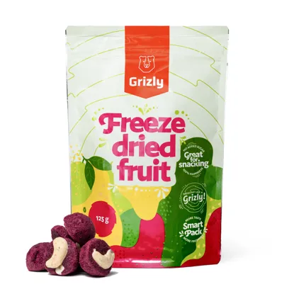 Gefriergetrocknete Blaubeeren-Cups mit Cashewkernen