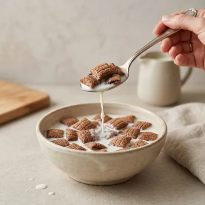Gefüllte glutenfreie Kissen mit Haselnussgeschmack