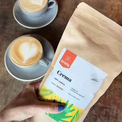 Geröstete Bohnenkaffee Crema