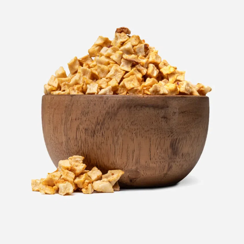 Getrocknete Apfelwürfel