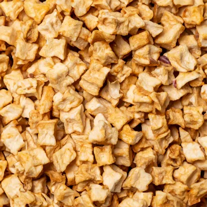 Getrocknete Apfelwürfel