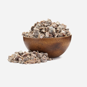 Getrocknete Bananenwürfel
