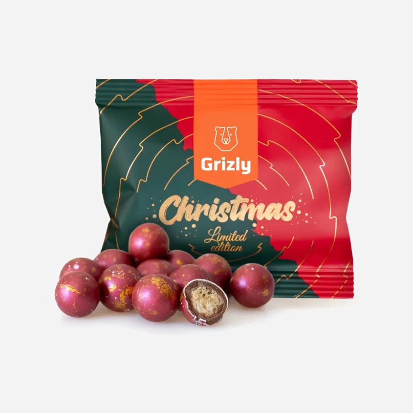 Glitzernde Weihnachtskugeln