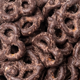 Glutenfreie Brezeln in Zartbitterschokolade