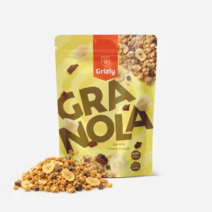 Granola Banane und Schokolade
