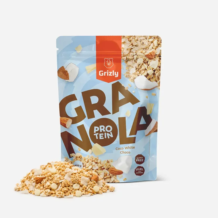 Granola mit Protein, weißer Schokolade und Kokos 6 x 450 g