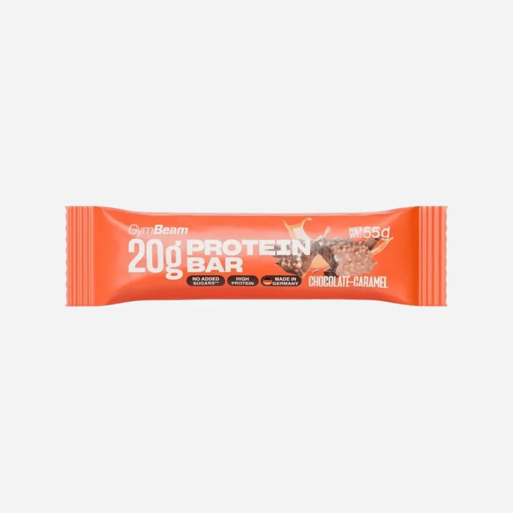 GymBeam 20 g Protein bar - 55 g - čokoláda karamel