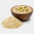 Haferbrei mit Pistazien und weiße Schokolade
