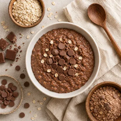 Haferbrei Schokolade mit Protein (Porridge)