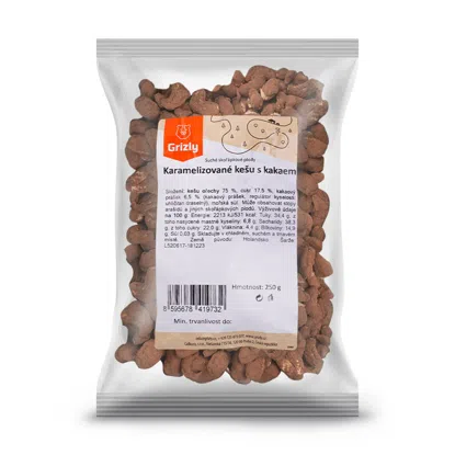 Karamellisierte Cashewkerne mit Kakao