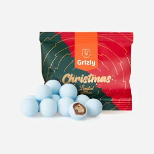 Knusprige Schneekugeln blau