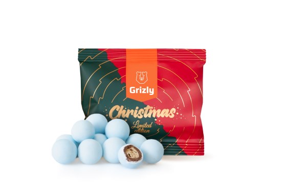 Knusprige Schneekugeln blau