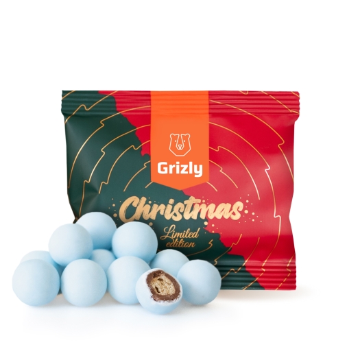 Knusprige Schneekugeln blau